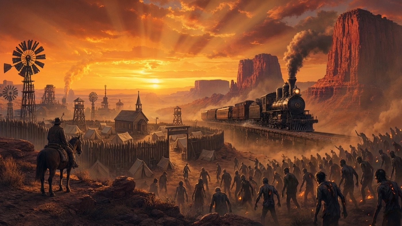 Western-Siedlung, Eisenbahn und Untote aus Westgrave