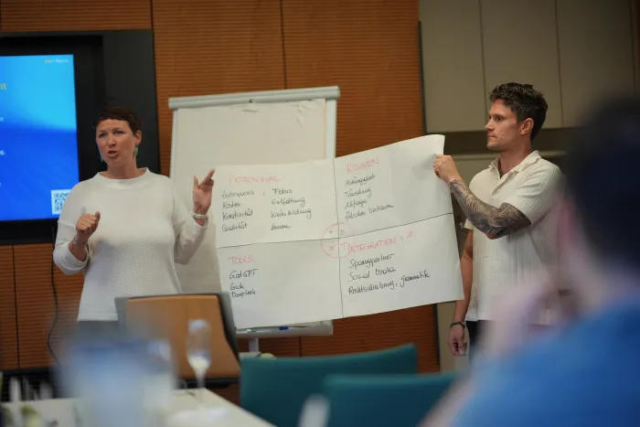 Workshop-Publikum bei der Ideensammlung