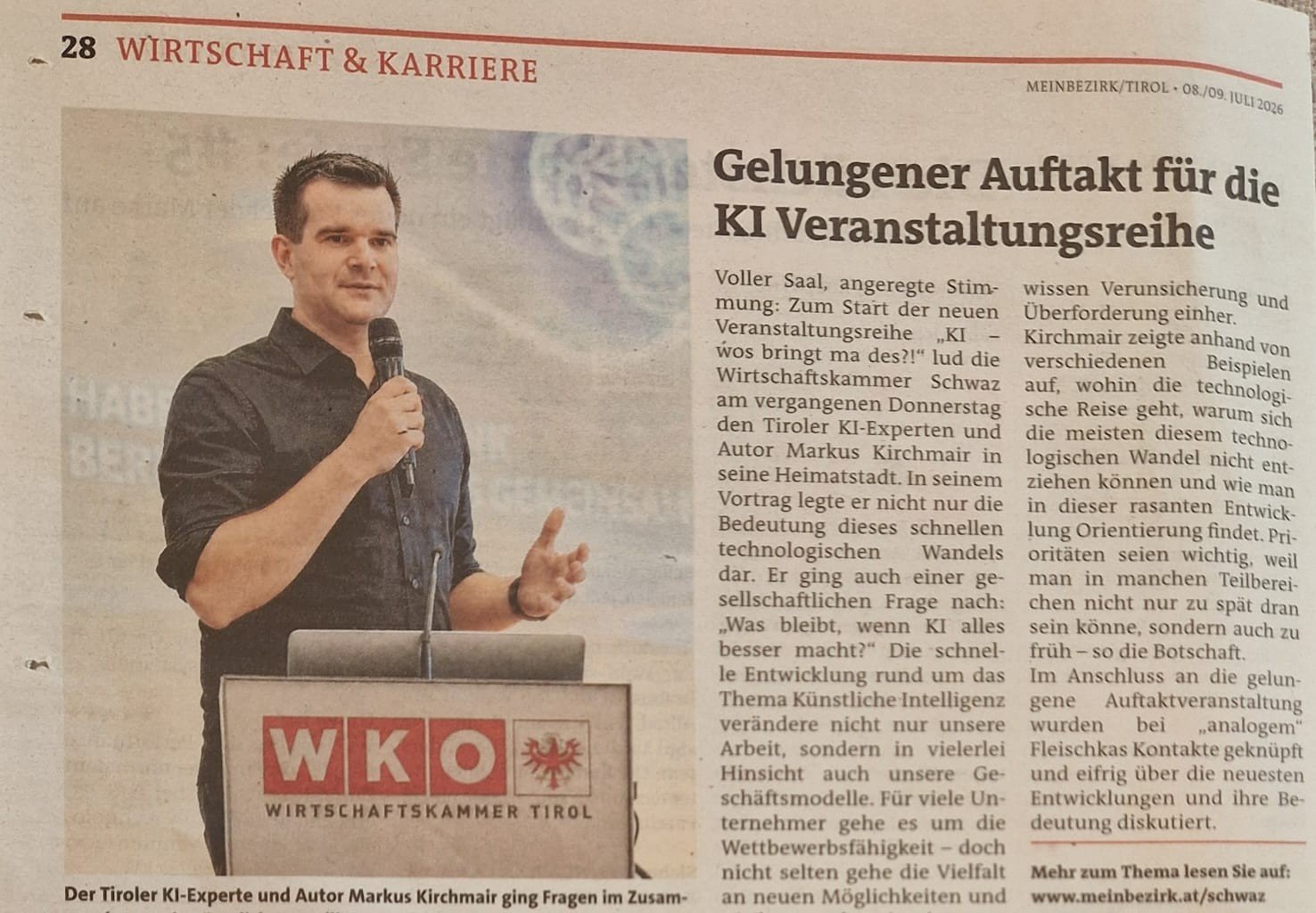 Gelungener Auftakt für die KI-Veranstaltungsreihe